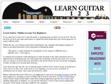 Tablet Screenshot of learnguitar123.com